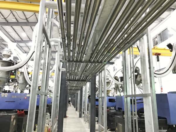 老注塑车间改造自动供料难吗？中央集中供料系统一站式解决方案